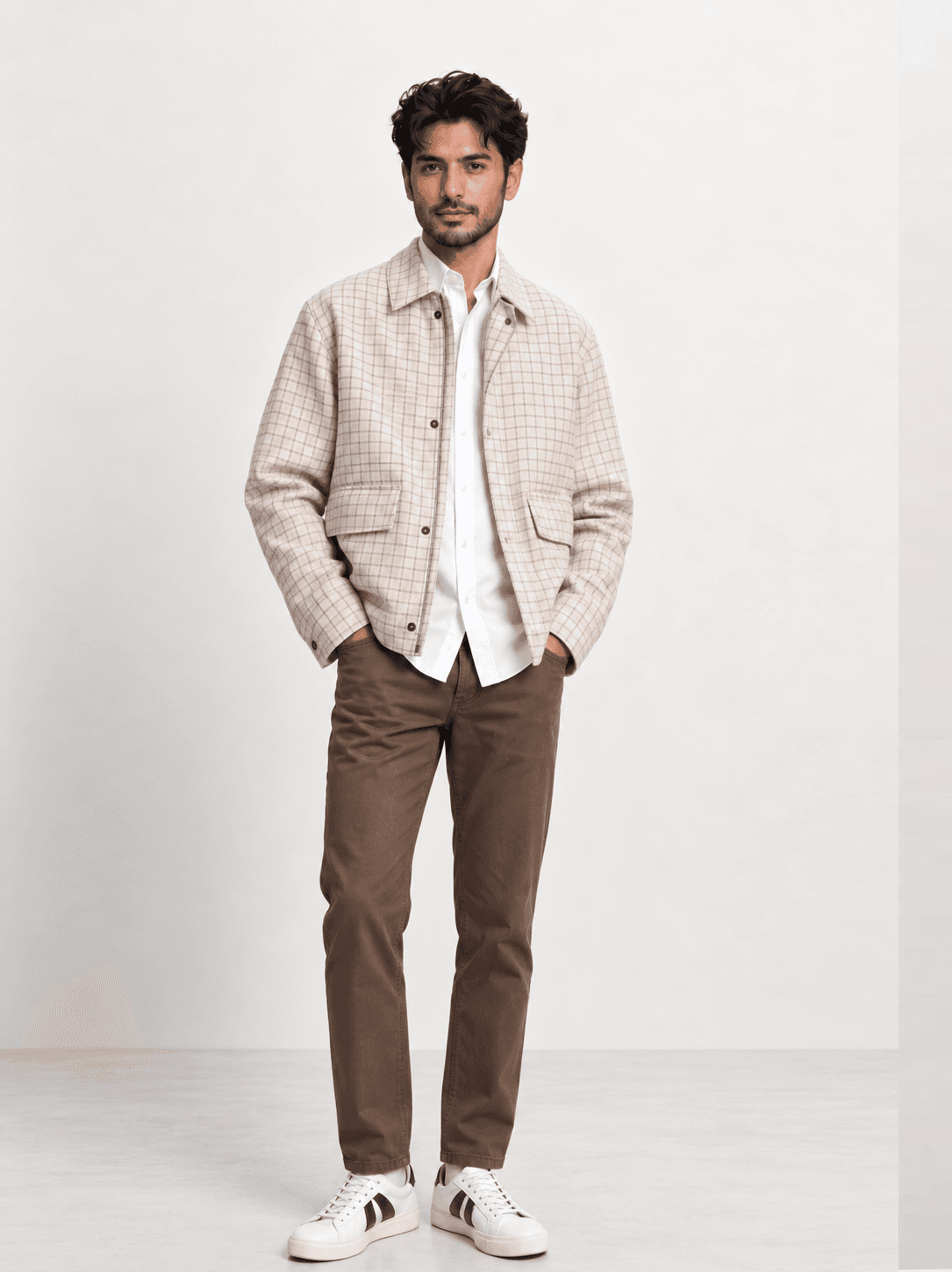 Check Utility Jacket