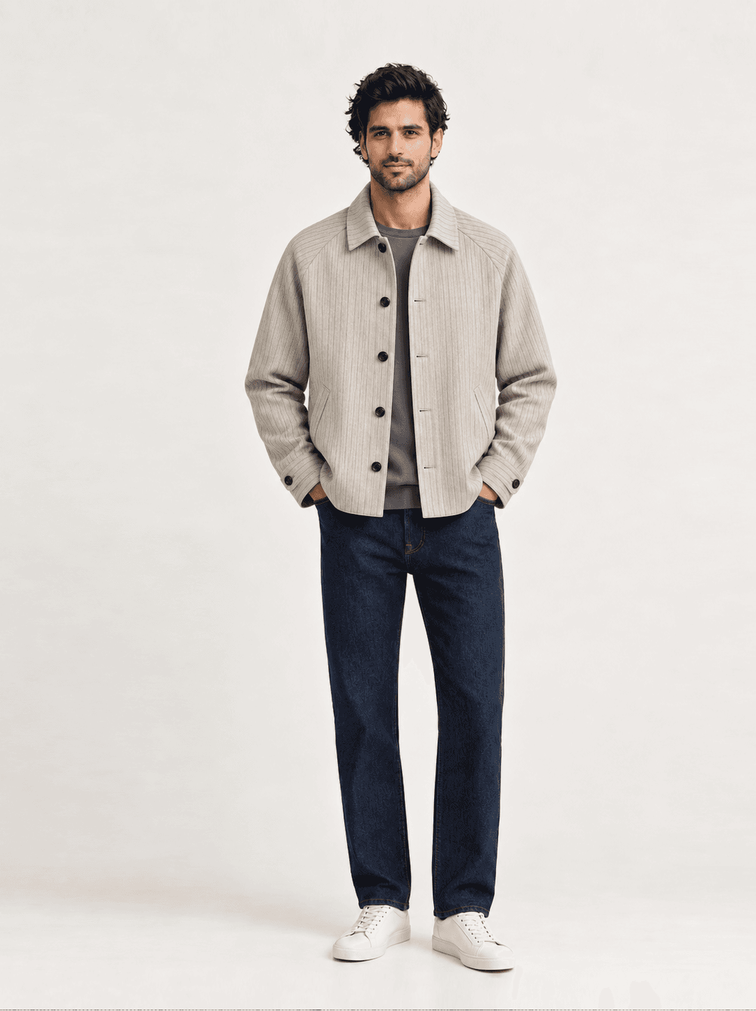 Textured Stripe Shacket